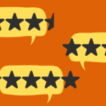 Business star ratings and reviews