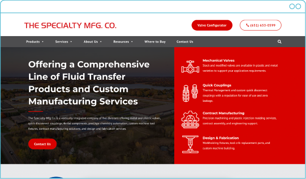 The Specialty Mfg. Co. — Creating a Cohesive Online Presence